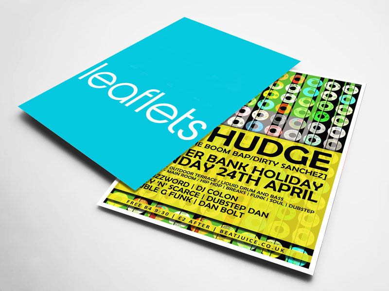 Double Side Fancy Leaflet (A6 Size)
